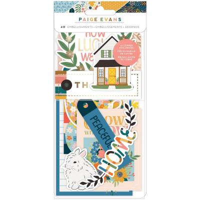 American Crafts Bungalow Lane Die Cuts - Ephemera Icons